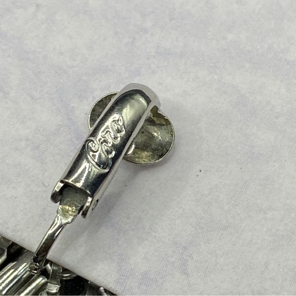 CORO Clip-On Earrings Vintage Chain Links Dangles - Picture 8 of 9